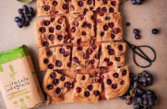 Focaccia dolce con uva